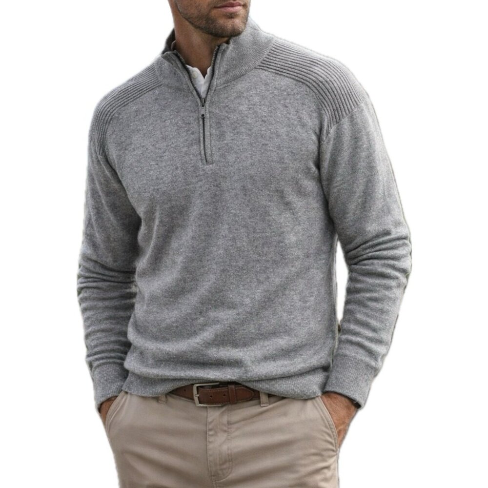 Rodd & Gunn Men’s Knit 1/4 Zip Pullover Sweater Gray 3XL